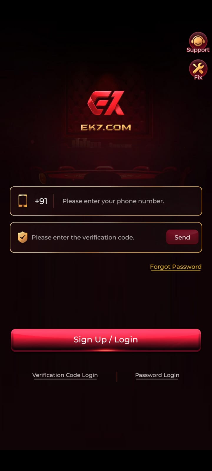 EK7 Game APP latest download screen with Android installation and APK version details.